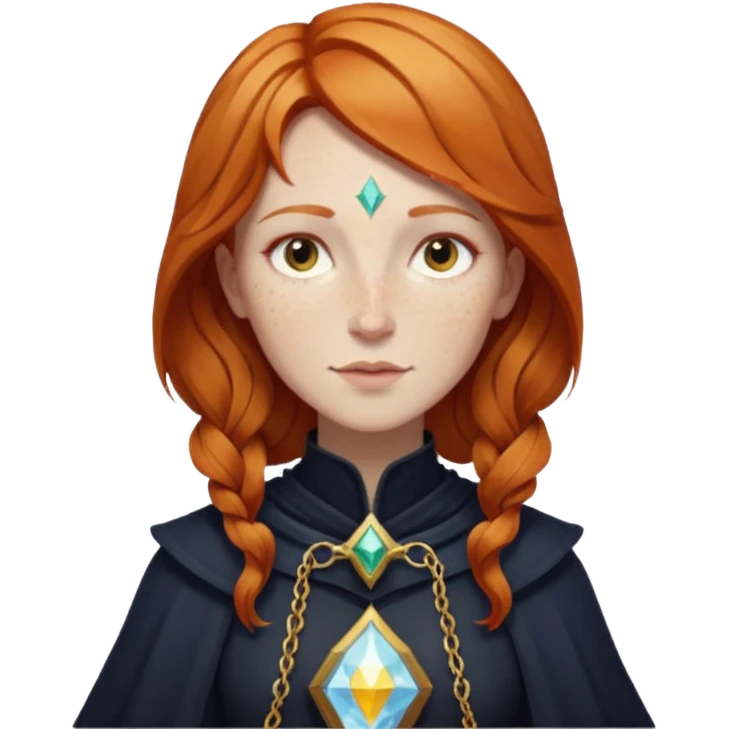 fantasy magic tarot card low poly ginger emoji