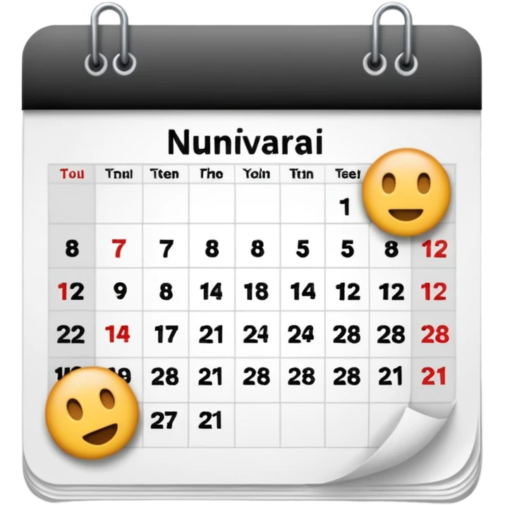 quiero un emoji que me muestre la fecha del dia emoji