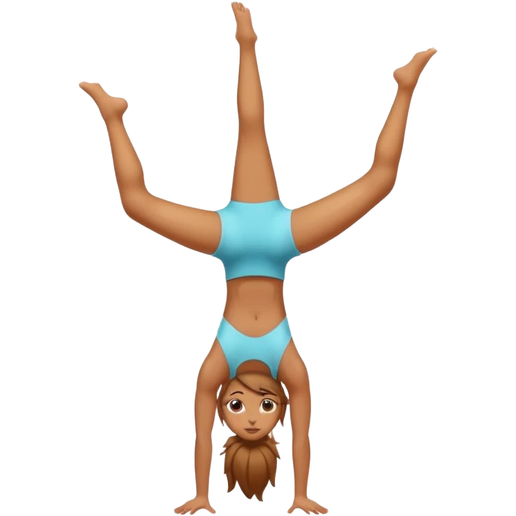 Girl hand stand emoji