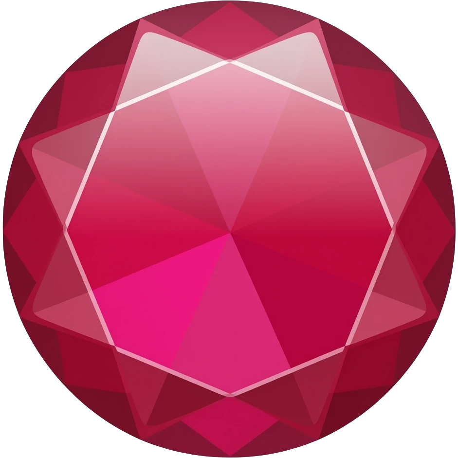 Red ruby Whatsapp emoji emoji