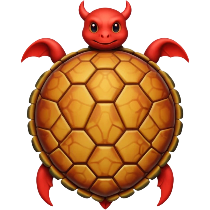 A devil in a turtle carapace emoji
