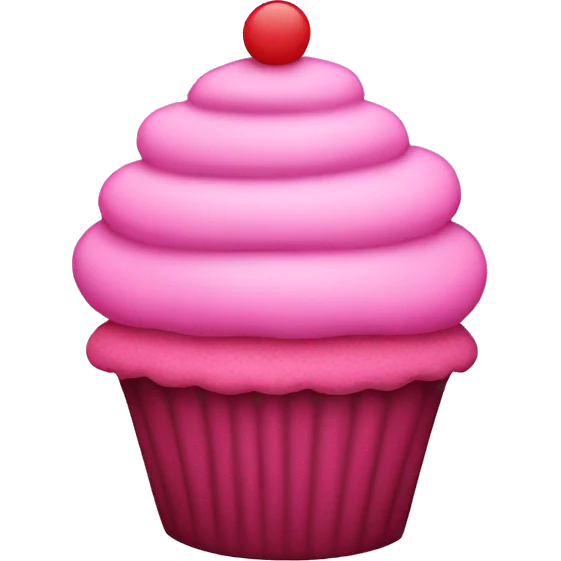 Pink cupcake  emoji