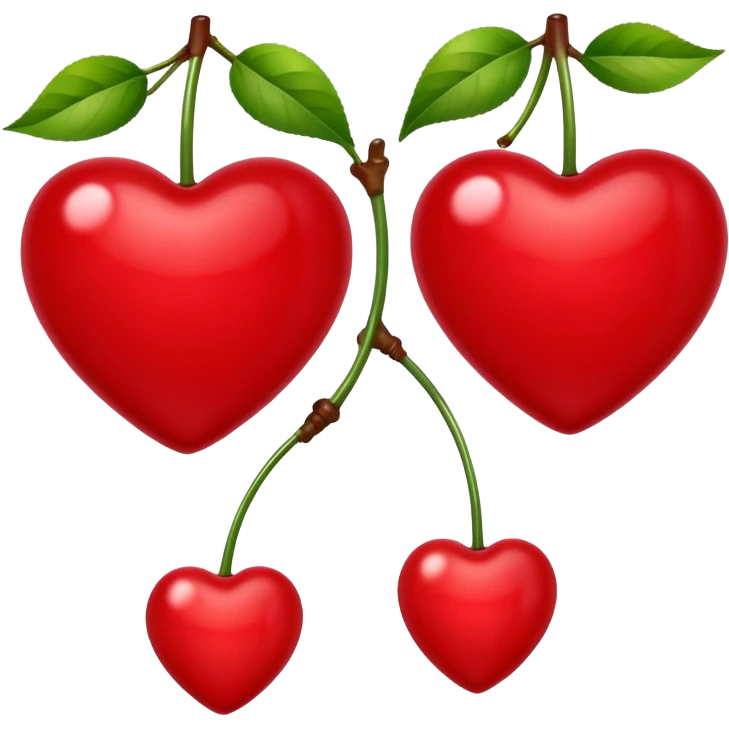 heart cherries emoji