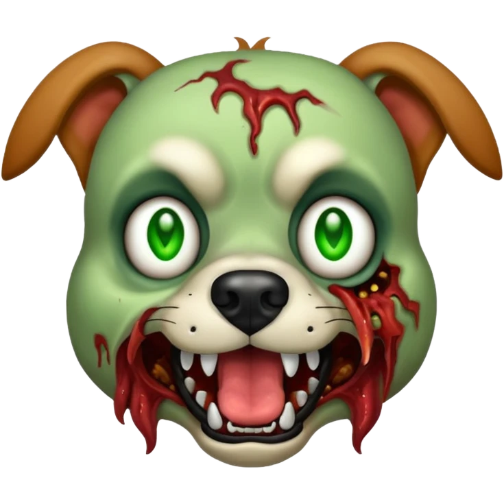 A zombie dog emoji