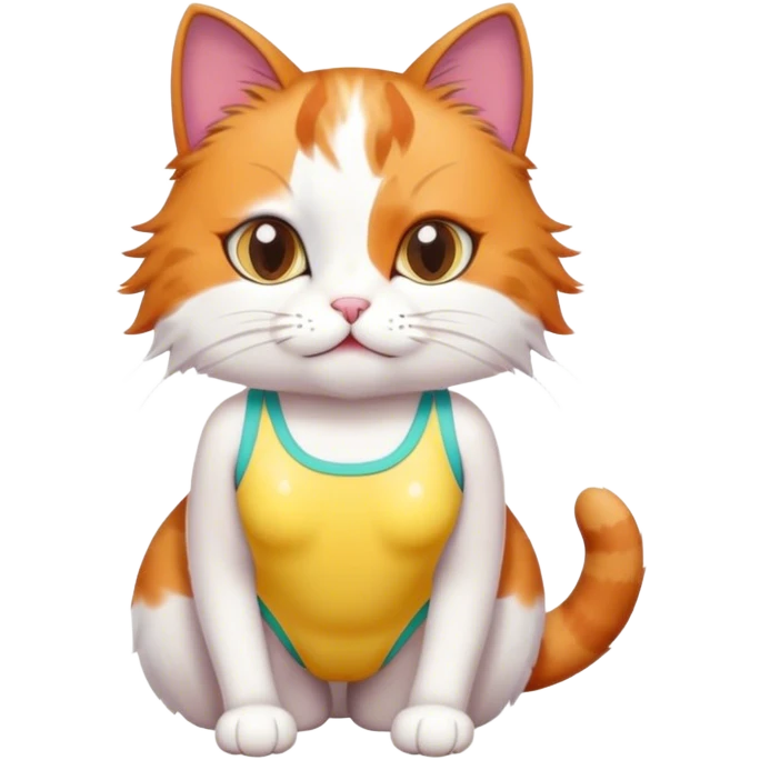 Cat in swimsuit  emoji