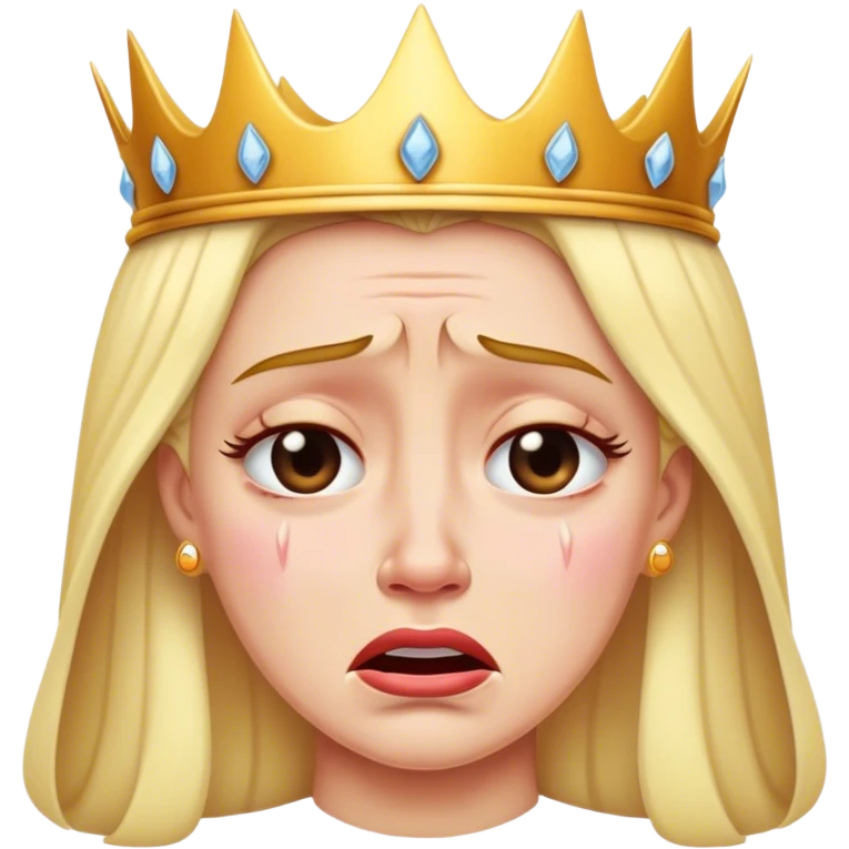 Crying queen emoji