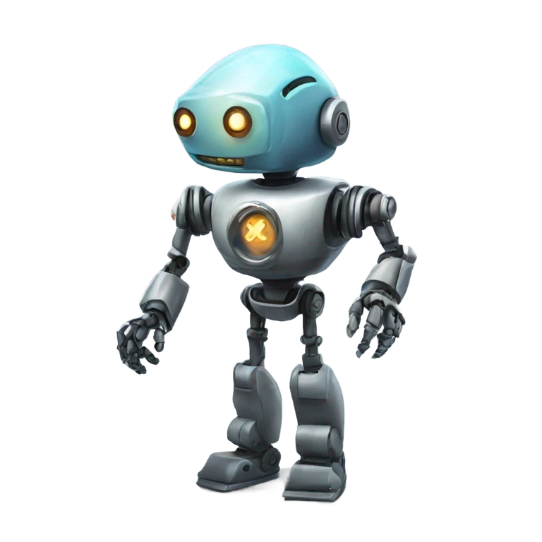 robot and magic emoji