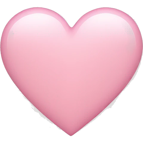 Light pink heart emoji