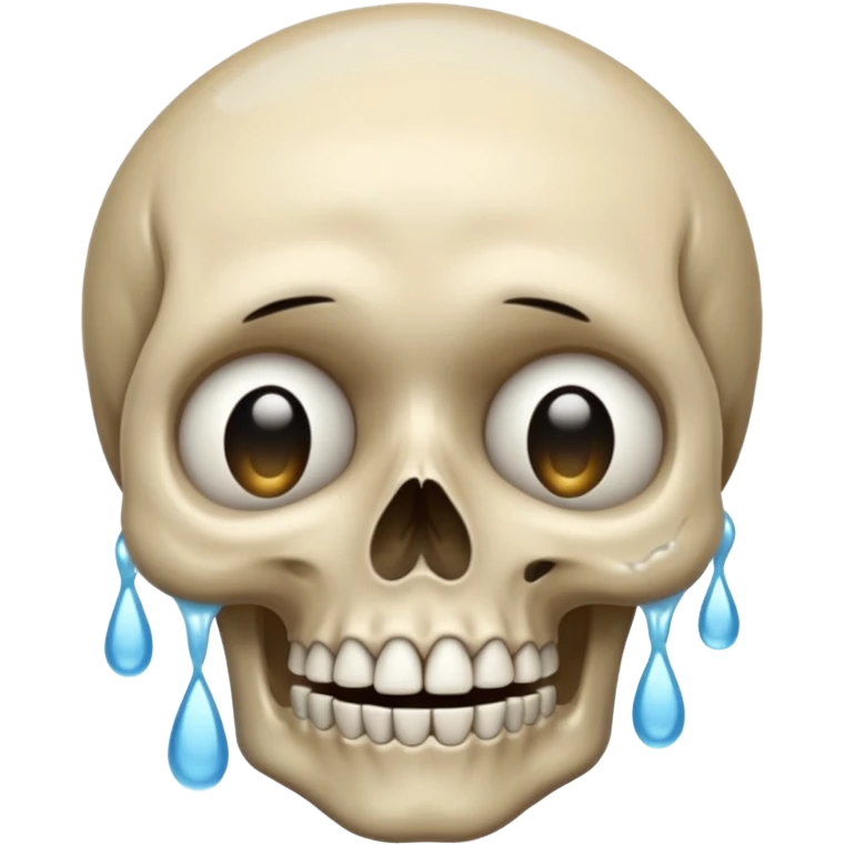 Crying skull emoji
