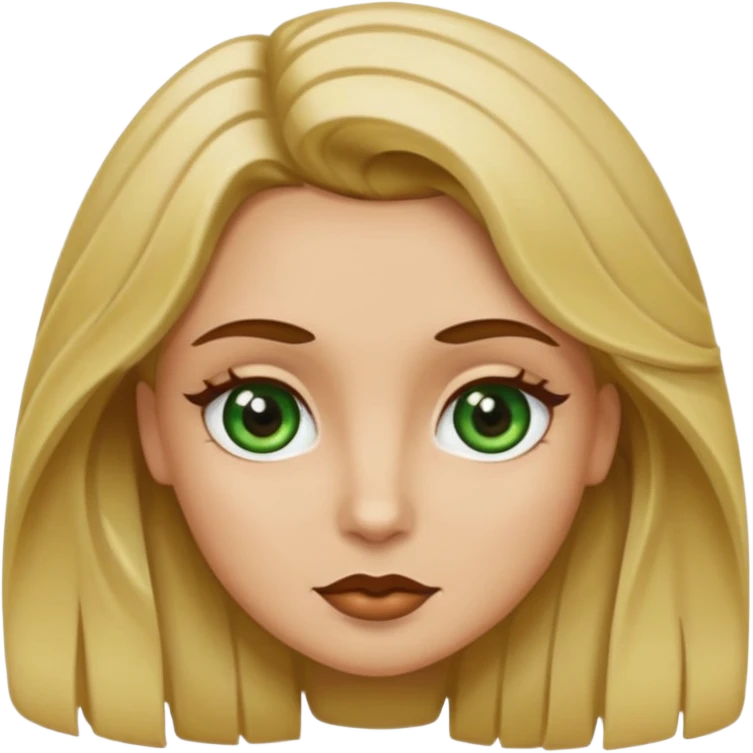 Tres chicas, una rubia de pelo ondulado y ojos marrones, otra castaña con ojos verdes y otra morena con pelo marron y ojos marrones emoji