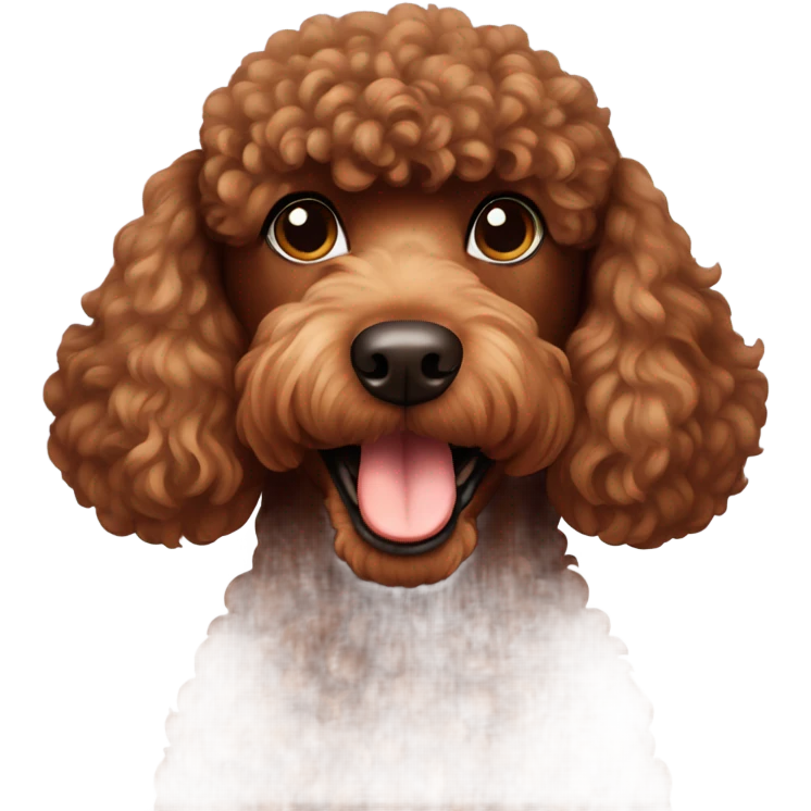 Brown poodle  emoji