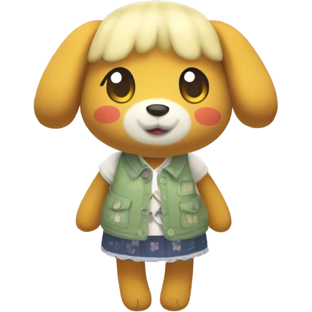 Animal Crossing Isabelle as Jellycat emoji