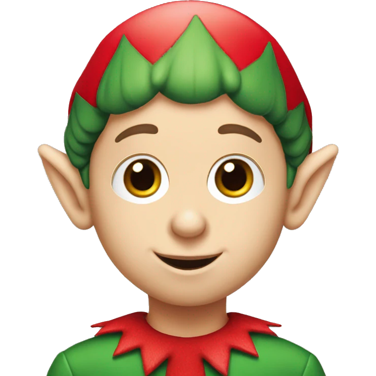 Elf on the shelf with white skin emoji