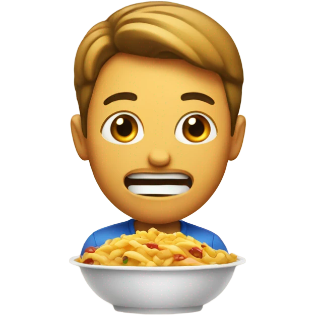 Eating food emoji