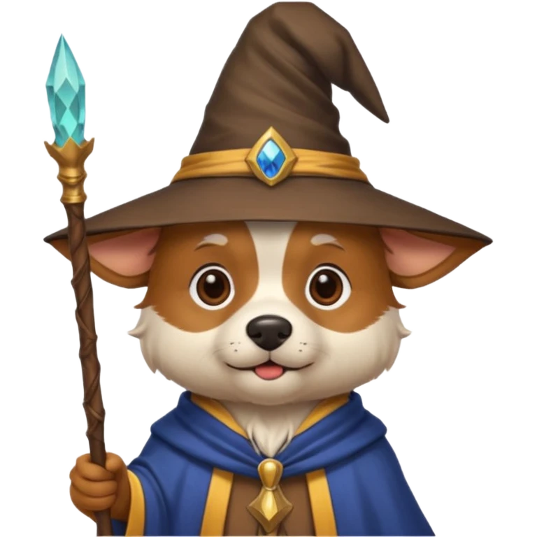 Dog wizard emoji