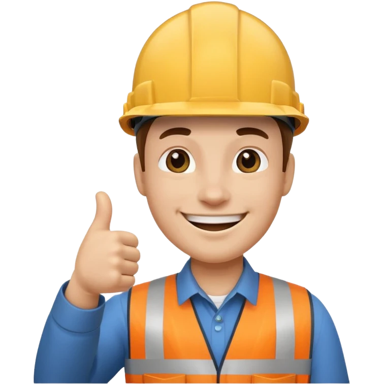 Engineer giving a thumbs up emoji