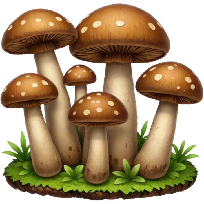 brown mushrooms emoji