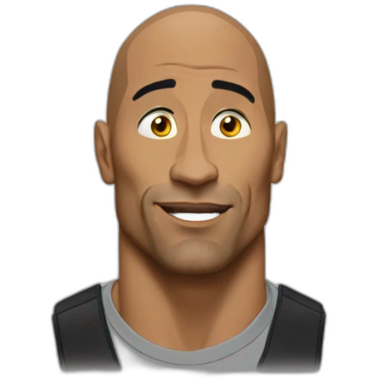 The rock meme emoji