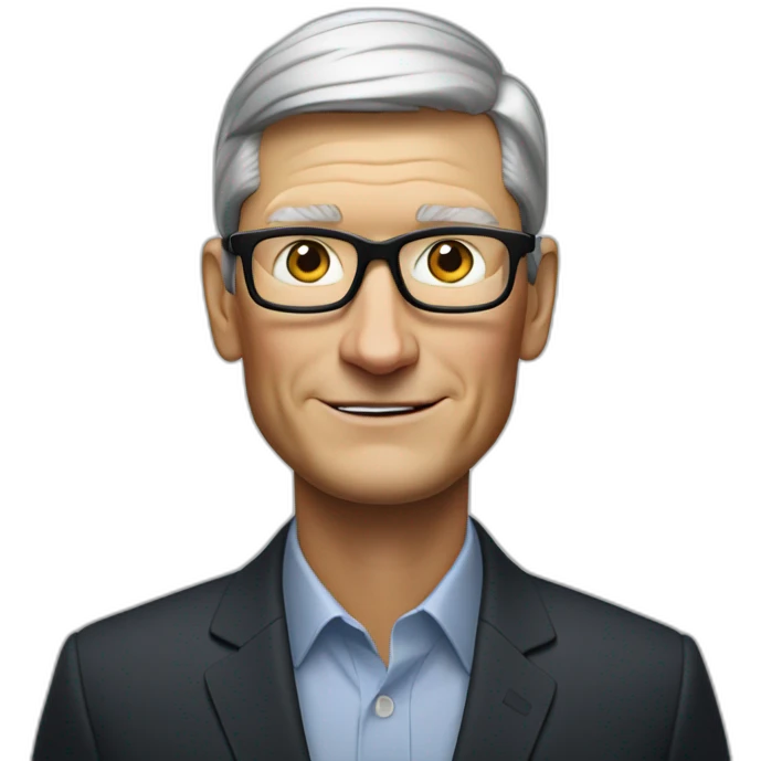 Tim Cook ceo of apple emoji