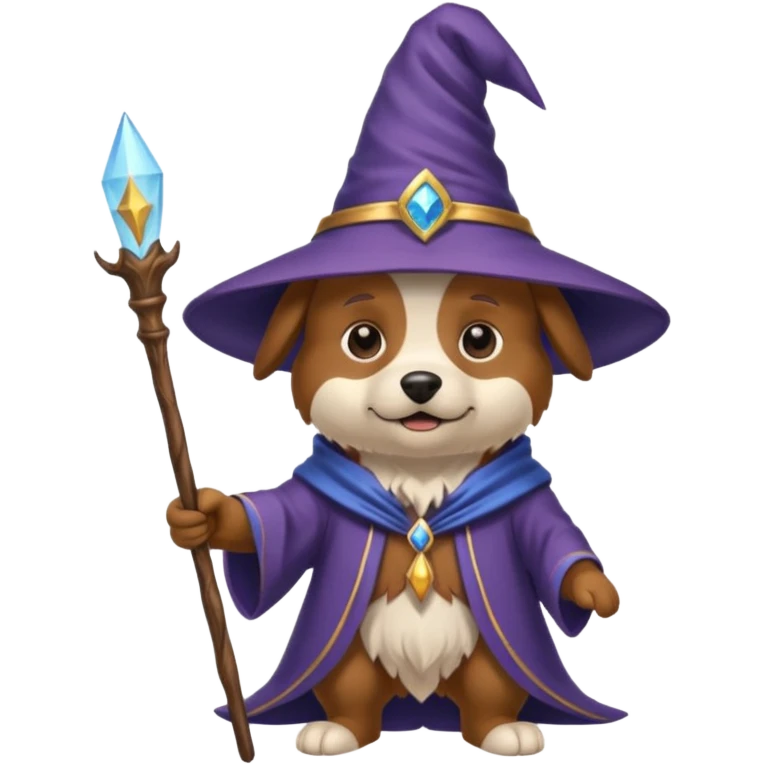 Dog wizard emoji