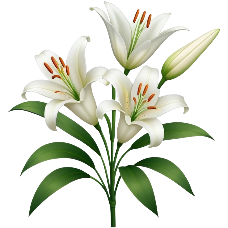 Lilies  emoji