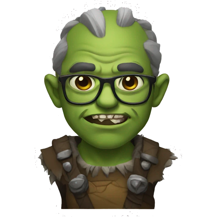 orc with glasses emoji