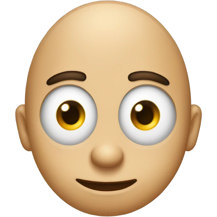 Egg head emoji