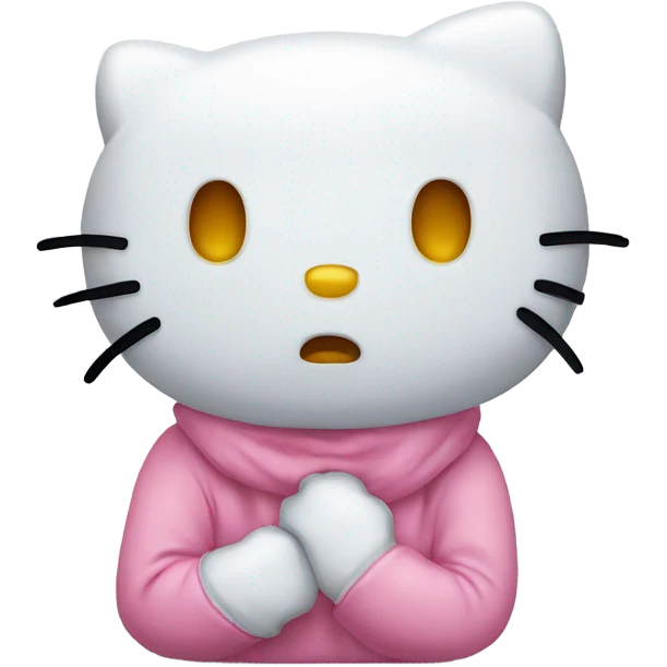 crying hello kitty  emoji