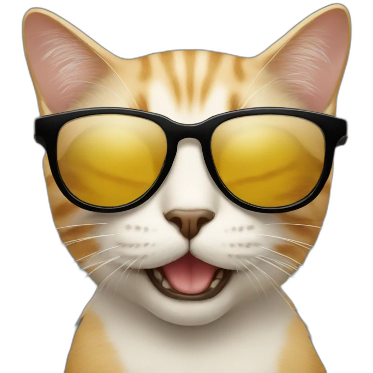 Cat with sunglasses emoji