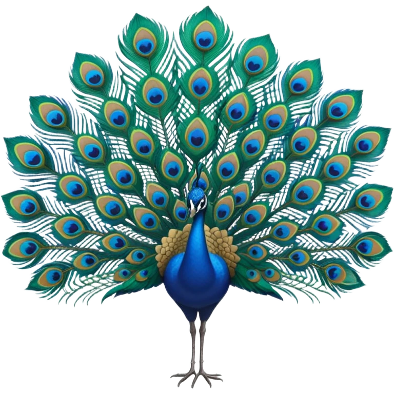 Peacock feather emoji