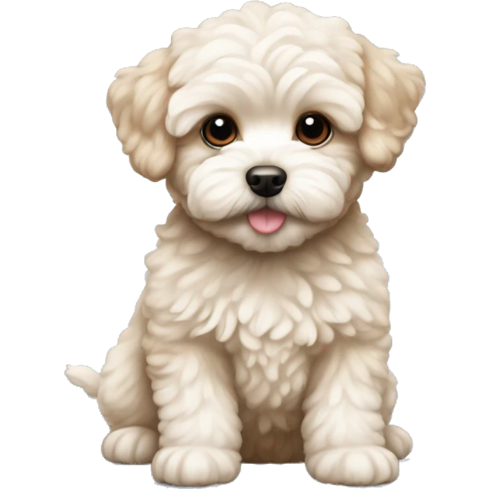 Maltipoo puppy emoji