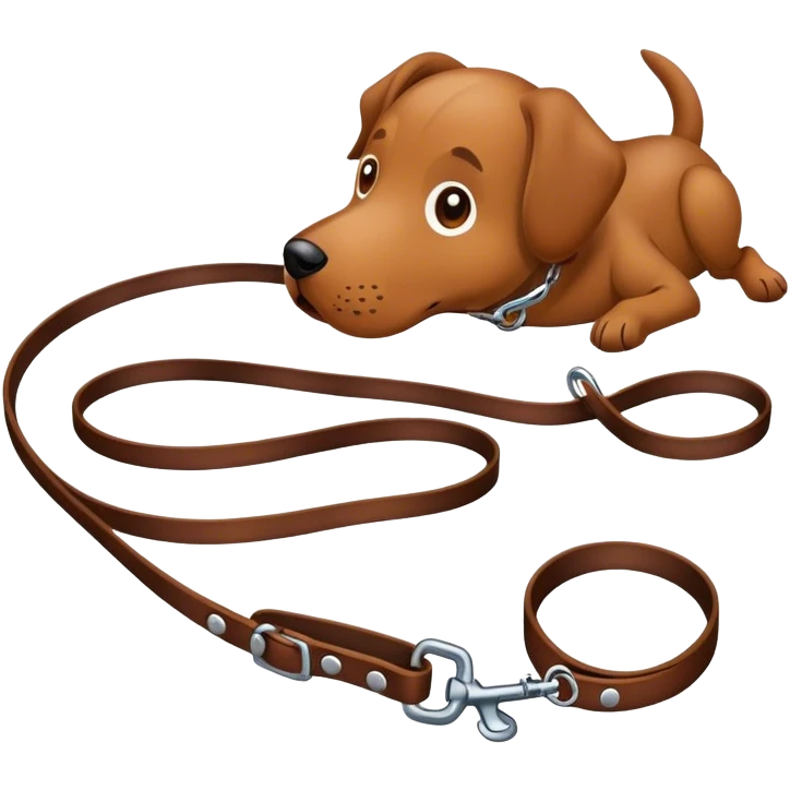 dog leash emoji