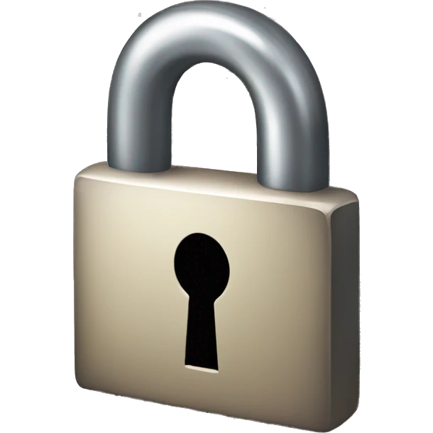 Unlocked lock emoji