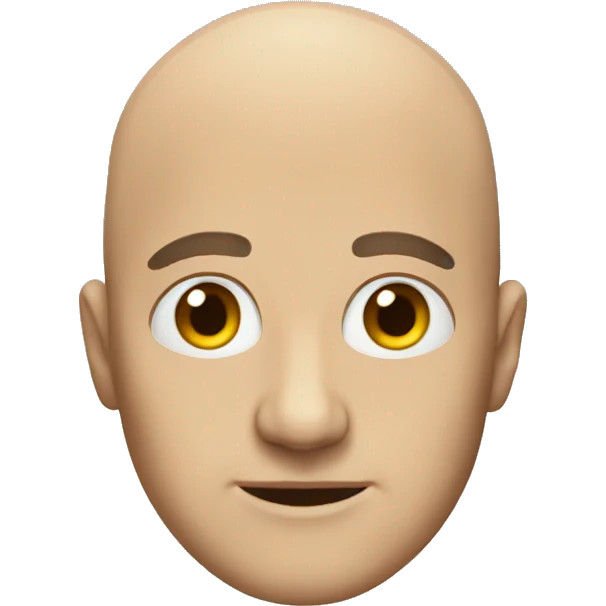 a bald man emoji