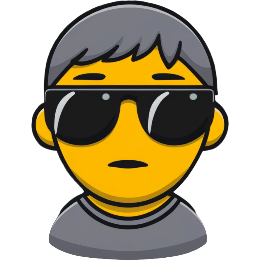 crying emoji with sunglasses on emoji