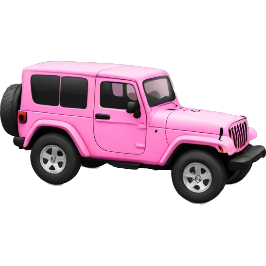 Pink Jeep emoji