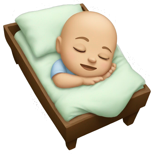 sleeping baby tall emoji