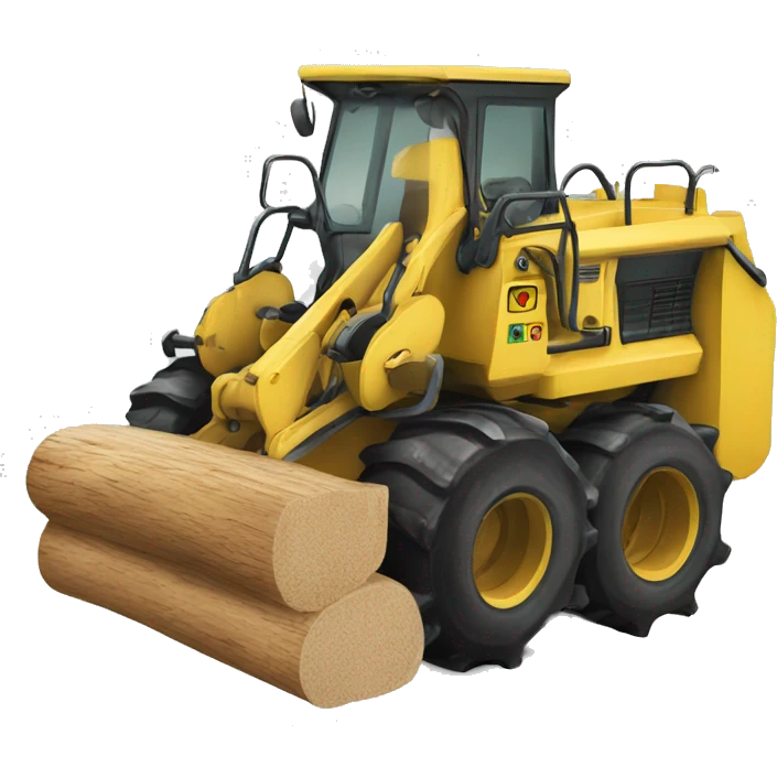 wood skidder machine emoji