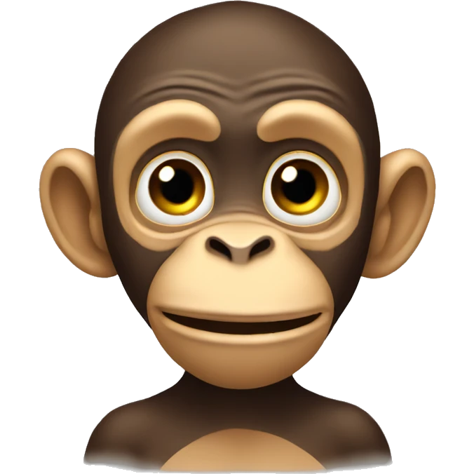 a monkey that cant smell emoji