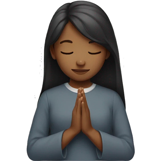 Girl Praying emoji