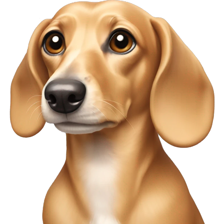 english cream dachshund emoji