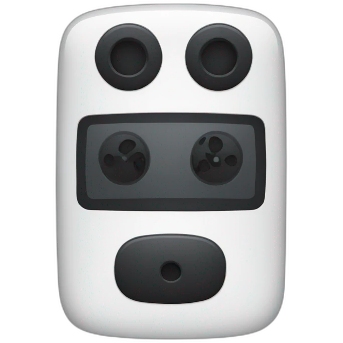 Black phone emoji