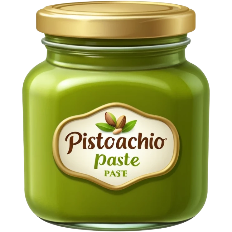 A jar of pistachio paste emoji