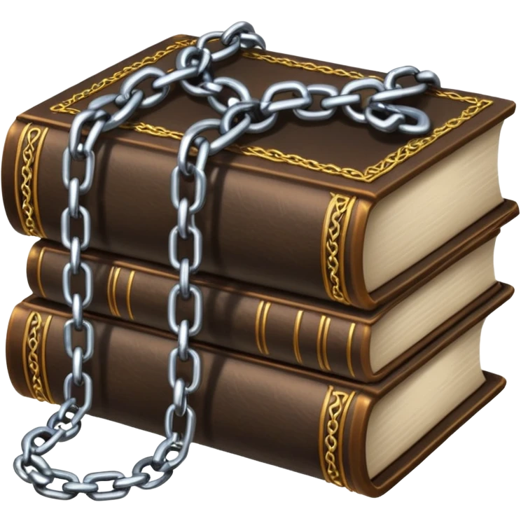 Chains + book emoji
