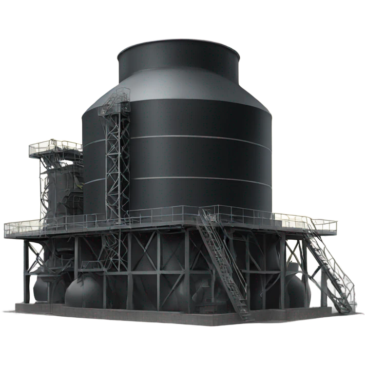 Black coal reactor emoji