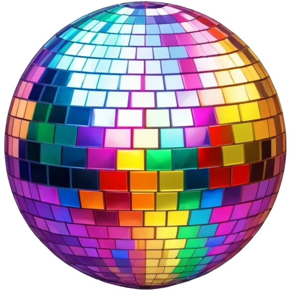 colorful disco ball emoji