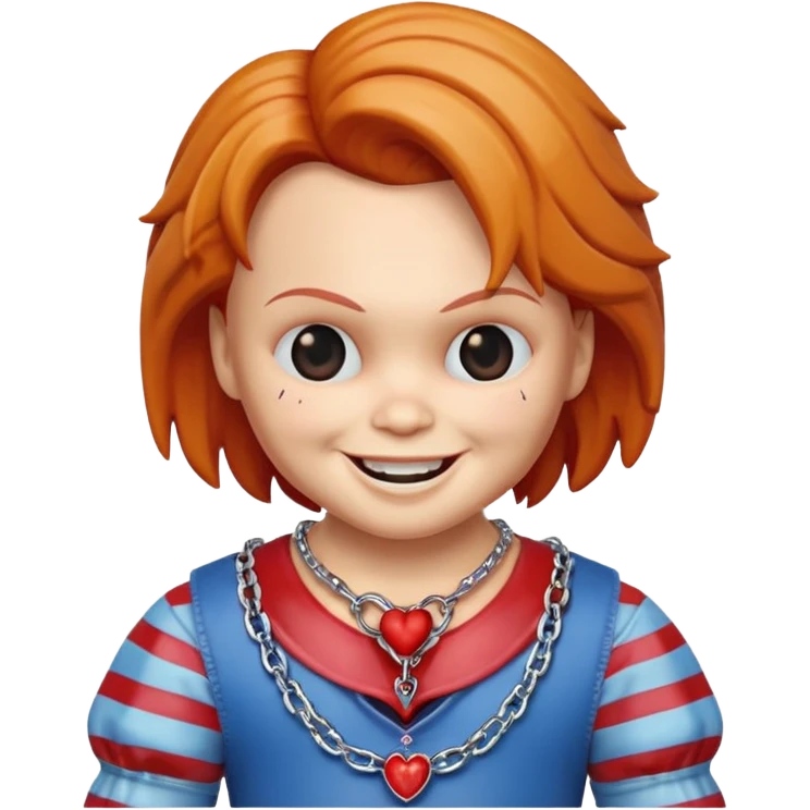 chucky horror neckless emoji