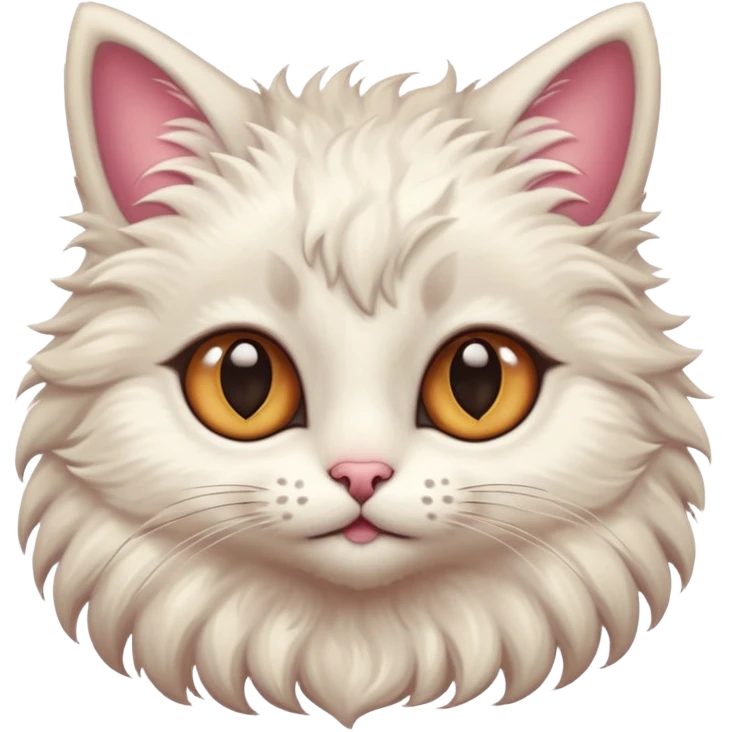 make a hyper realistic cute cat like mythical creature emoji