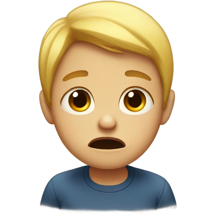 boy crying emoji