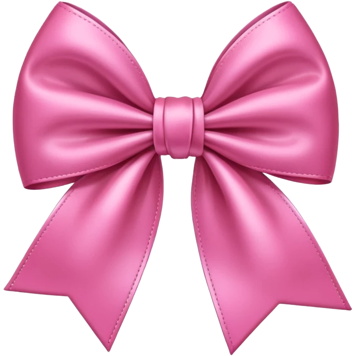 Cute pink bow emoji